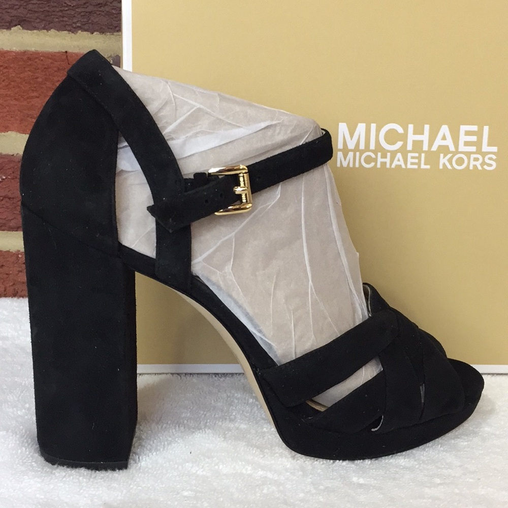Michael Kors Annaliese Suede Platform Sandals NIB